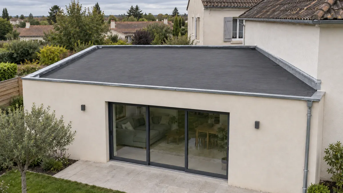 Après : Réfection de l’étanchéité d’un toit-terrasse, état final illustré