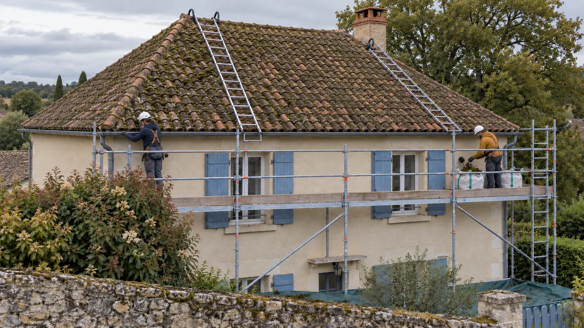 Étape 2 : Le passage à observer : protéger avant de retirer les mousses — illustration générée