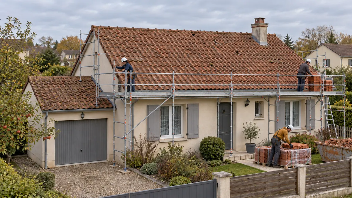 Étape 2 : Le passage à observer : préparer les abords de la maison — illustration générée
