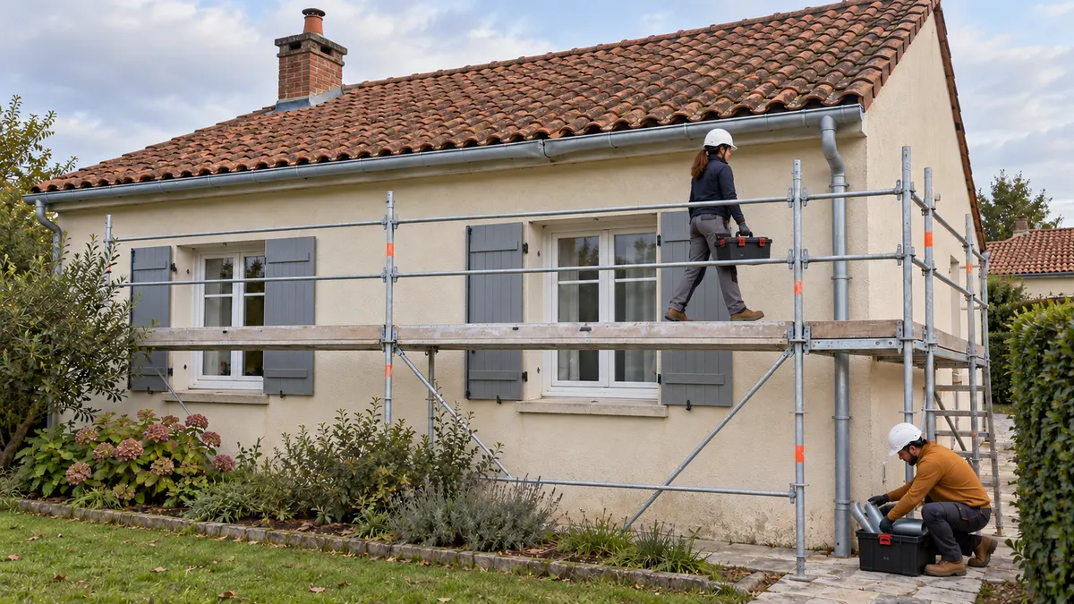 Étape 11 : Le passage à observer : dégager le pied de maison — illustration générée