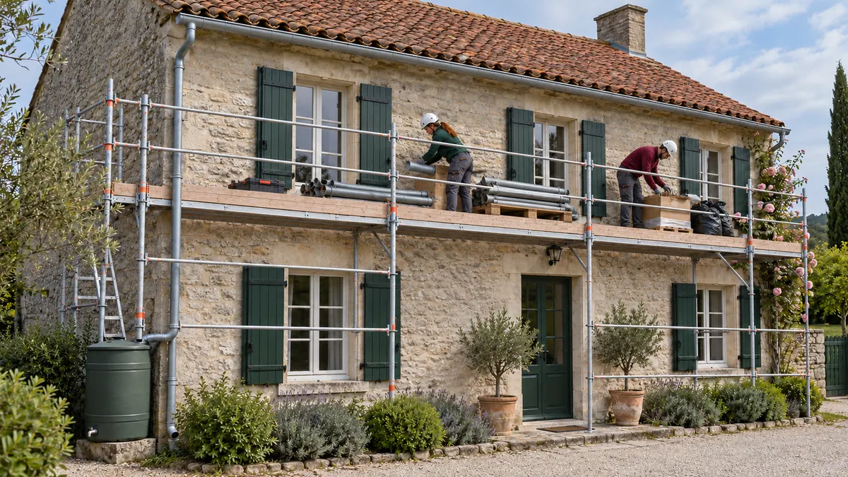Étape 11 : Dégager le pied de maison — illustration générée