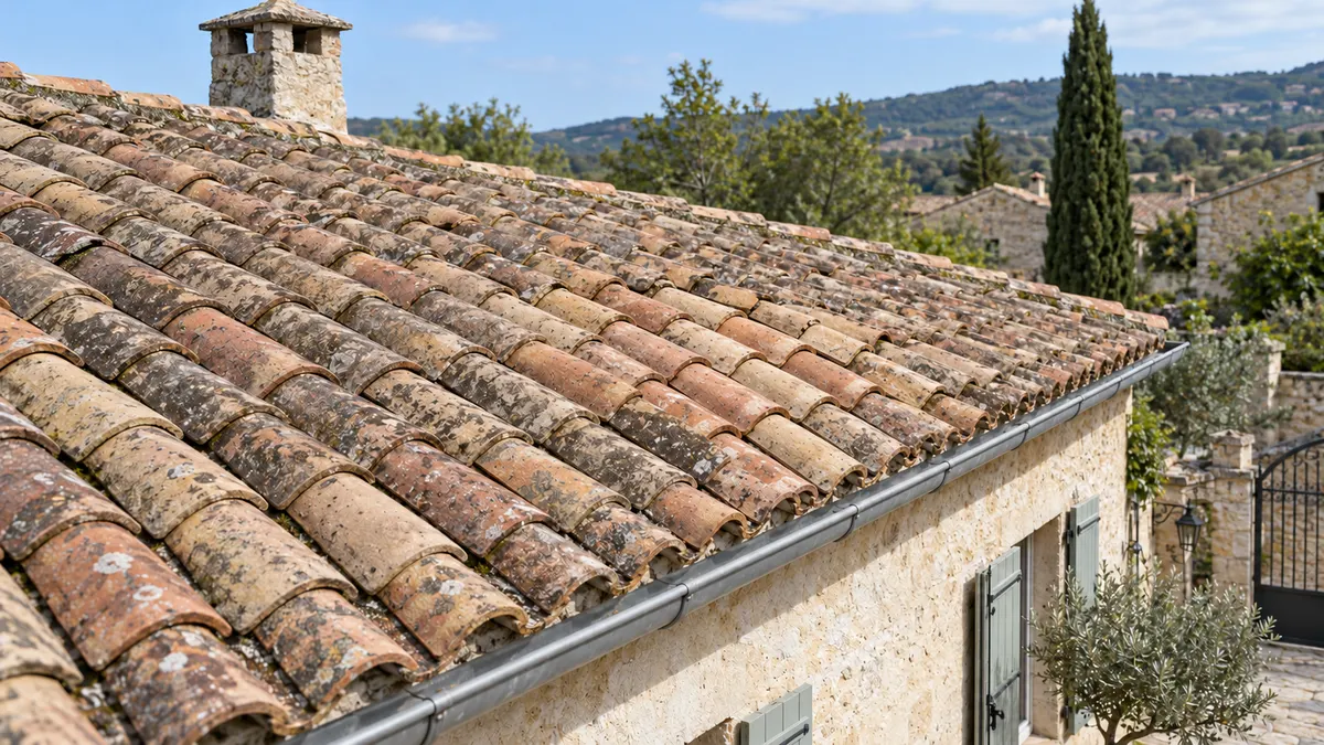Après : Réparation localisée de toiture, état final illustré