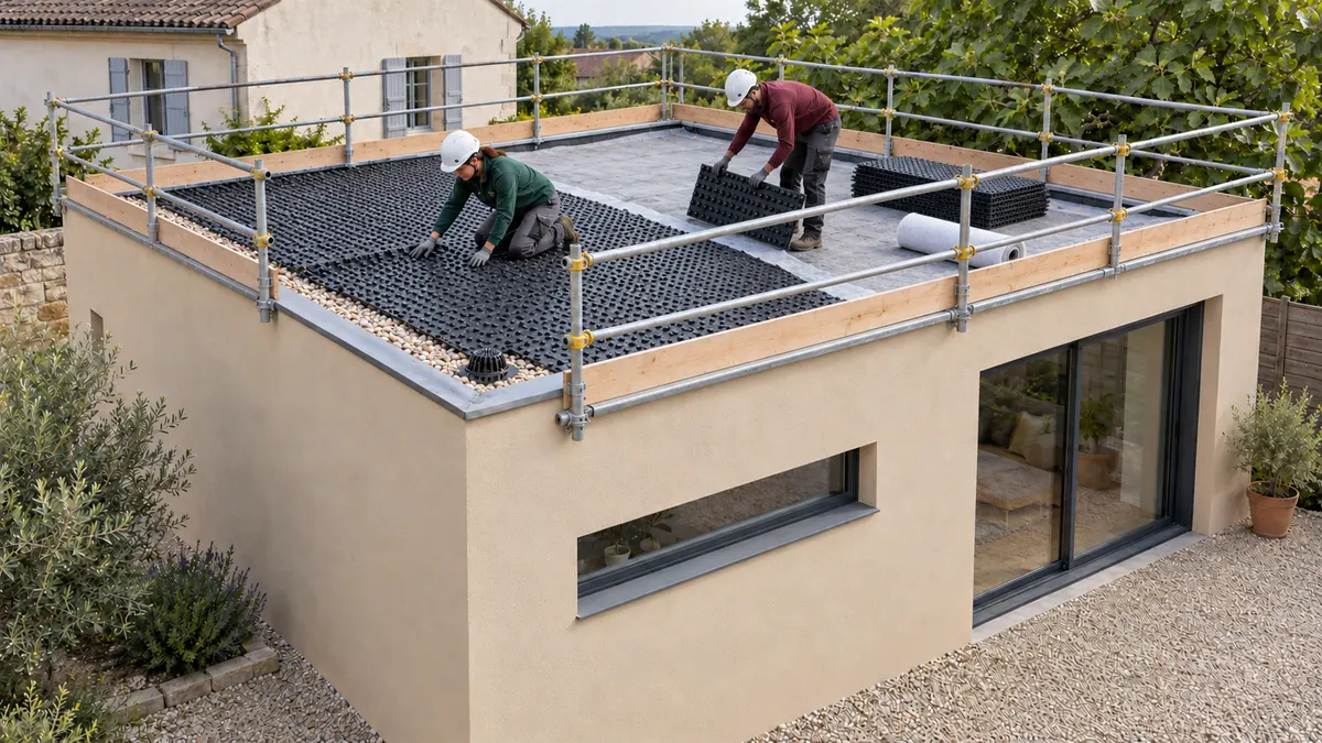 Étape 4 : Installer la première couche technique dans votre projet — illustration générée